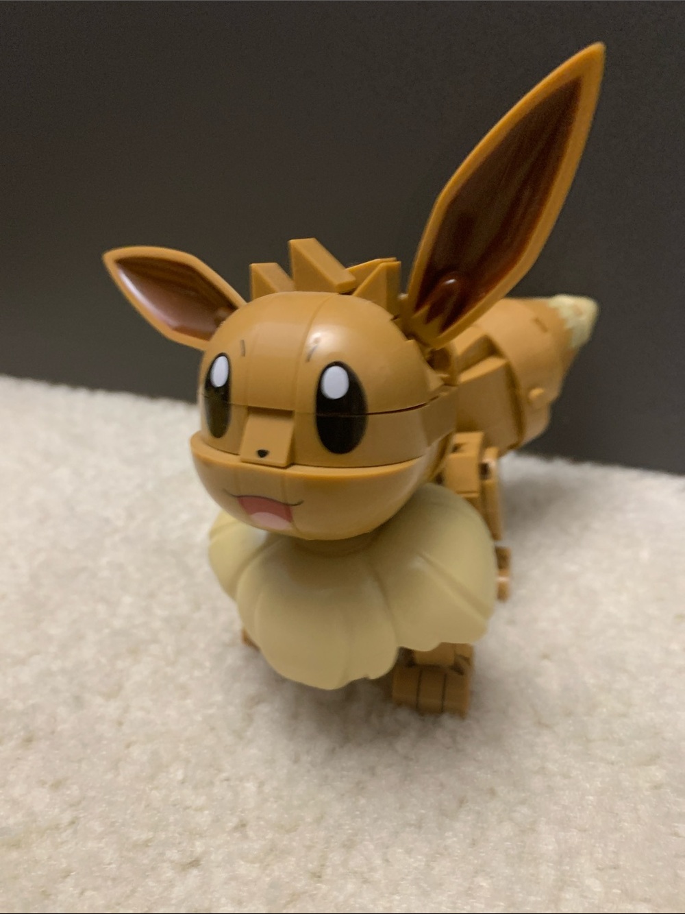 Brown Eevee Building Figure Toy - Kids MEGA Blocks Set
